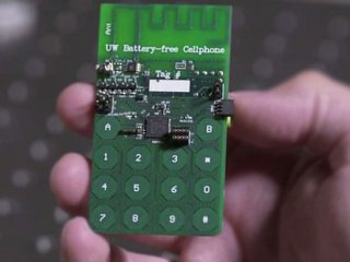 New Battery-free Phone makes Calls absorbing energy from the ambience.