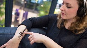 Reducing distances between humans and technology: the introduction of skin sensor stickers.
